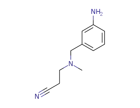 Molecular Structure of 1019354-10-9 (3-(N-3-aminobenzyl-N-methyl)aminopropionitrile)
