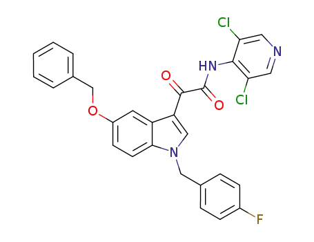 N-(3,5-dichloropyridin-4-yl) [5-benzyloxy-1-(4-fluorobenzyl)-indol-3-yl]-glyoxylic acid amide