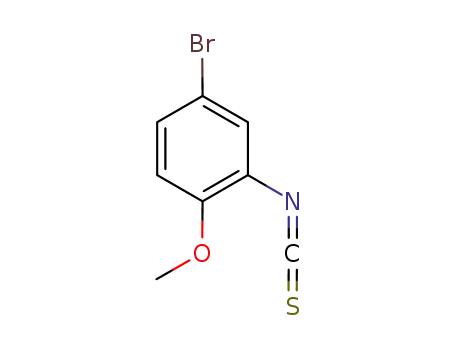 Molecular Structure of 597545-16-9 (Benzene, 4-bromo-2-isothiocyanato-1-methoxy- (9CI))