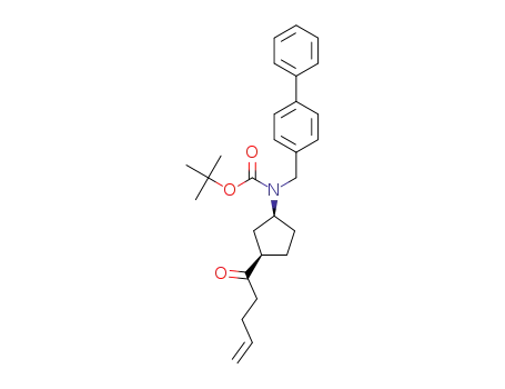 tert-butyl ([1,1'-biphenyl]-4-ylmethyl)((1S,3R)-3-(pent-4-enoyl)cyclopentyl)carbamate