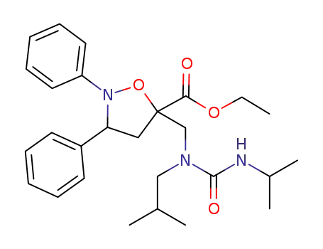 ethyl 5-{isobutyl[(isopropyl carbamoyl)amino]methyl}-2,3-diphenylisoxazolidine-5-carboxylate
