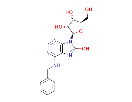 6-benzylamino-8-hydroxy-9-(β-D-ribofuranosyl)purine