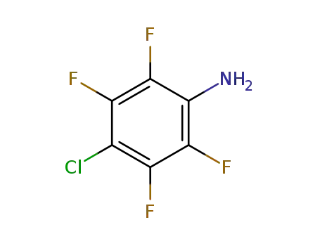 Molecular Structure of 4218-94-4 (Benzenamine, 4-chloro-2,3,5,6-tetrafluoro-)