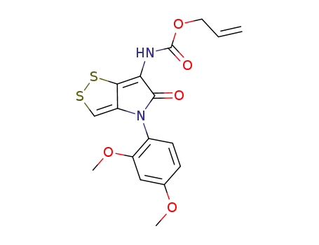 [4-(2,4-dimethoxy-phenyl)-5-oxo-4,5-dihydro-[1,2]dithiolo[4,3-b]pyrrol-6-yl]-carbamic acid allyl ester