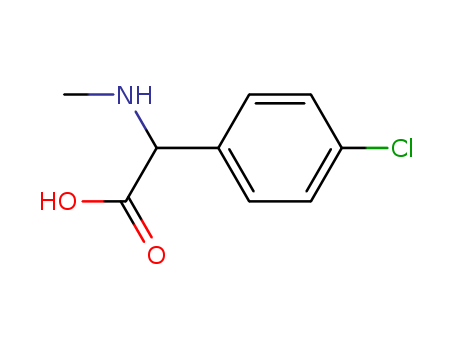 4-Chloro-α-methylamino-benzeneacetic acid