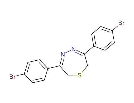 1,4,5-Thiadiazepine, 3,6-bis(4-bromophenyl)-2,7-dihydro-