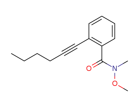 Benzamide, 2-(1-hexynyl)-N-methoxy-N-methyl-