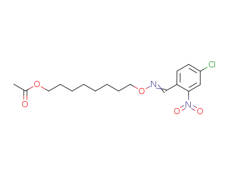 Benzaldehyde, 4-chloro-2-nitro-, O-[8-(acetyloxy)octyl]oxime