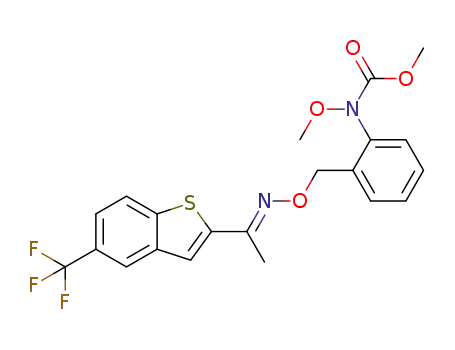 (E)-N-methoxy-N-(2-((5-trifluoromethyl-1-(1H-benzo[b]thien-2-yl)ethylidene)aminooxymethyl)phenyl)carbamic acid methyl ester