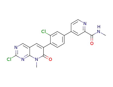4-(3-chloro-4-(2-chloro-8-methyl-7-oxo-7,8-dihydropyrido[2,3-d]pyrimidin-6-yl)phenyl)-N-methylpicolinamide