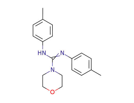 Molecular Structure of 117688-49-0 (N,N'-di-p-tolylmorpholine-4-carboximidamide)