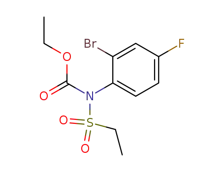 N-(2-bromo-4-fluoro-phenyl)-N-ethoxycarbonyl-ethanesulfonamide