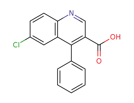 3-Quinolinecarboxylic acid, 6-chloro-4-phenyl-