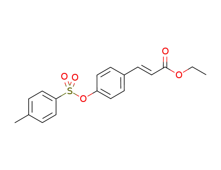 Molecular Structure of 944249-84-7 ((2E)-3-[4-(toluene-4-sulfonyloxy)phenyl]-2-propenoic acid ethyl ester)