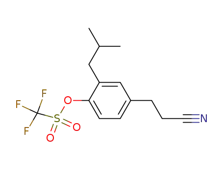 4-(2-cyanoethyl)-2-isobutylphenyl trifluoromethanesulfonate