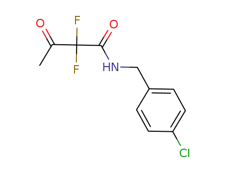 N-(4-chlorobenzyl)-2,2-difluoro-3-oxobutanamide