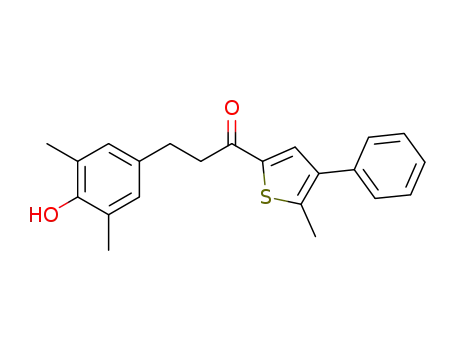 1-Propanone,
3-(4-hydroxy-3,5-dimethylphenyl)-1-(5-methyl-4-phenyl-2-thienyl)-