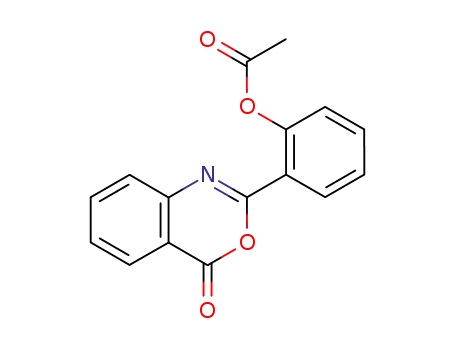 Molecular Structure of 117979-60-9 (4H-3,1-Benzoxazin-4-one, 2-[2-(acetyloxy)phenyl]-)