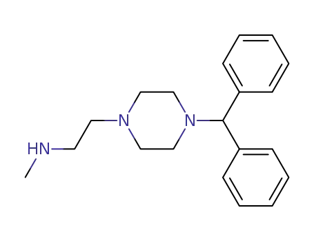 Molecular Structure of 131502-30-2 (2-(4-BENZYLPIPERAZIN-1-YL)-N-METHYLETHANAMINE)