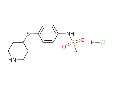 4(4-methylsulfonylaminophenylthio) piperidine hydrochloride