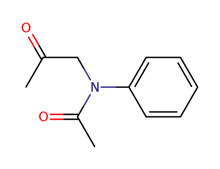 Molecular Structure of 64450-18-6 (N-(2-oxopropyl)-N-phenylacetamide)
