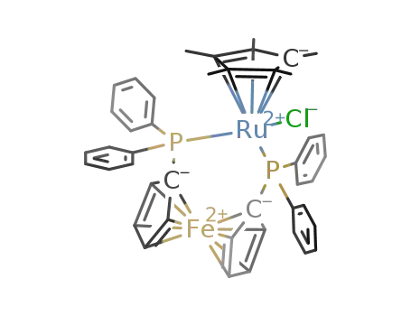 (permethylcyclopentadienyl)(1,1'-bis(diphenylphosphino)ferrocene)Cl