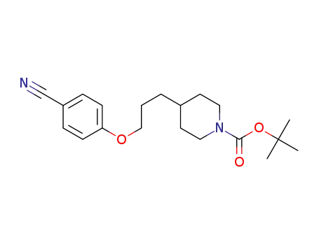 1-Piperidinecarboxylic acid, 4-[3-(4-cyanophenoxy)propyl]-,
1,1-dimethylethyl ester