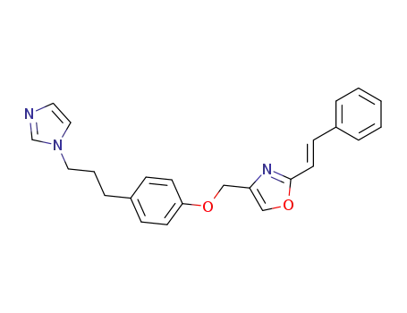 4-[4-[3-(1-imidazolyl)propyl]phenoxymethyl]-2-[(E)-2-phenylethenyl]oxazole