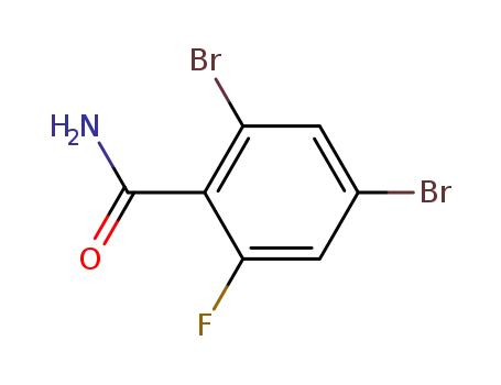 Molecular Structure of 904285-17-2 (BenzaMide, 2,4-dibroMo-6-fluoro-)