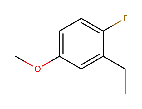 Molecular Structure of 196519-61-6 (Benzene, 2-ethyl-1-fluoro-4-methoxy- (9CI))