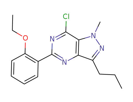 5-[2-ethoxyphenyl]-1-methyl-7-chloro-3-propyl-1H-pyrazolo[4,3-d]pyrimidine