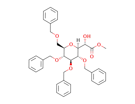 (2S)-methyl 2-hydroxy-2-(2,3,4,6-tetra-O-benzyl-β-D-glucopyranosyl)-ethanoate
