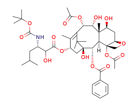 9-α-hydroxy-10-α-acetyl-2'(R,S)-hydroxy-3'(S)-isobutyl-3'-(N-t-butoxycarbonyl)-taxane