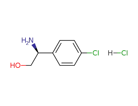 Molecular Structure of 1147883-41-7 ((2S)-2-AMINO-2-(4-CHLOROPHENYL)ETHANOL HCL)