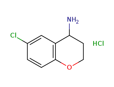Molecular Structure of 191608-09-0 (6-CHLORO-CHROMAN-4-YLAMINE HYDROCHLORIDE)