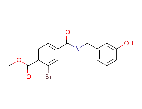 2-bromo-4-[[[(3-hydroxyphenyl)methyl]amino]carbonyl]benzoic acid,methyl ester