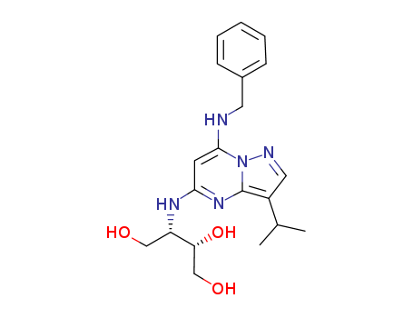 1,2,4-Butanetriol, 3-[[3-(1-methylethyl)-7-[(phenylmethyl)amino]pyrazolo[1,5-a]pyrimidin-5-yl]amino]-, (2S,3S)-