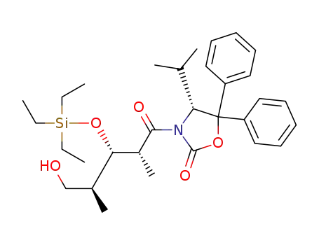 (R)-3-[(2R,3S,4S)-5-hydroxy-2,4-dimethyl-3-(triethylsilanyloxy)pentanoyl]-4-isopropyl-5,5-diphenyloxazolidin-2-one
