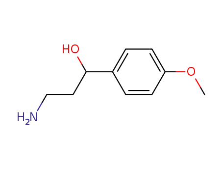Molecular Structure of 148857-53-8 (3-amino-1-(p-methoxyphenyl)-1-propanol)