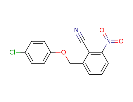 Benzonitrile, 2-[(4-chlorophenoxy)methyl]-6-nitro-