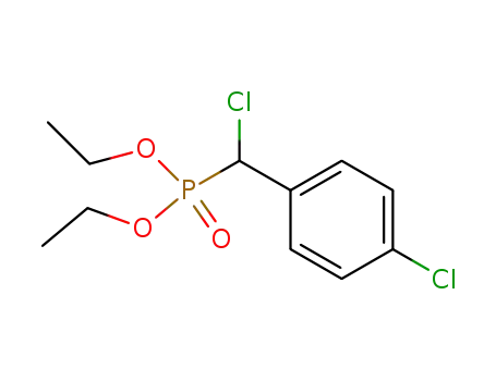 Molecular Structure of 57787-10-7 (Phosphonic acid, [chloro(4-chlorophenyl)methyl]-, diethyl ester)