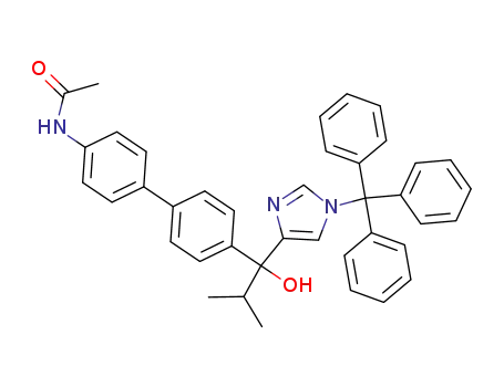 N-(4'-[1-hydroxy-2-methyl-1-(1-trityl-1H-imidazol-4-yl)-propyl][1,1'-biphenyl]-4-yl)acetamide