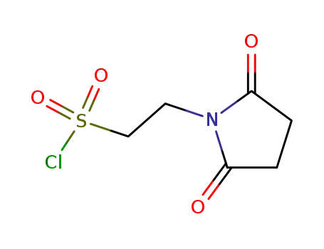 Molecular Structure of 89756-66-1 (2-(2,5-DIOXO-PYRROLIDIN-1-YL)-ETHANESULFONYL CHLORIDE)