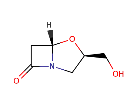 Molecular Structure of 66036-39-3 (3-Hydroxymethyl-4-oxa-1-azabicyclo[3.2.0]heptan-7-one)