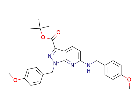 tert-butyl 1-(4-methoxybenzyl)-6-[(4-methoxybenzyl)amino]-1H-pyrazolo[3,4-b]pyridine-3-carboxylate