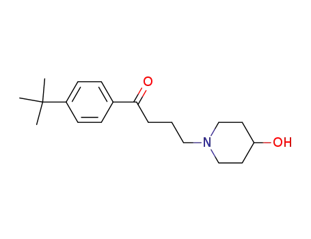 Molecular Structure of 97928-18-2 (1-[3-(4-tert-Butylbenzoyl)propyl]-4-hydroxypiperidine)