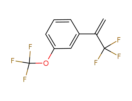Molecular Structure of 946614-11-5 (1-Trifluoromethoxy-3-(1-trifluoromethyl-vinyl)-benzene)