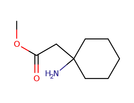 Molecular Structure of 178242-64-3 ((1-Amino-cyclohexyl)-acetic acid methyl ester)