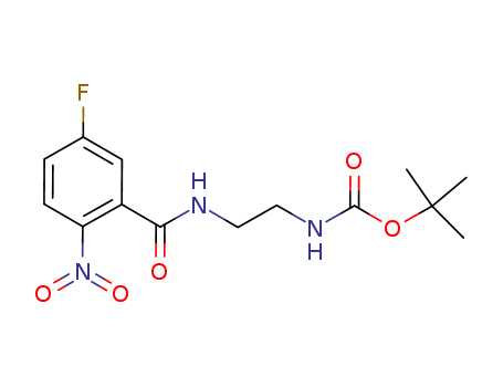 tert-butyl N-[2-[(5-fluoro-2-nitro-benzoyl)amino]ethyl]carbamate