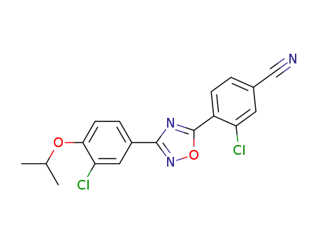 3-chloro-4-(3-(3-chloro-4-isopropoxyphenyl)-1,2,4-oxadiazol-5-yl)benzonitrile